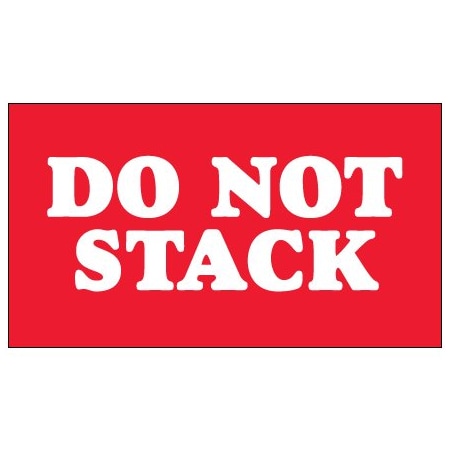 Bsc Preferred 3 x 5'' - ''Do Not Stack'' Fluorescent Green Labels BUY00024007